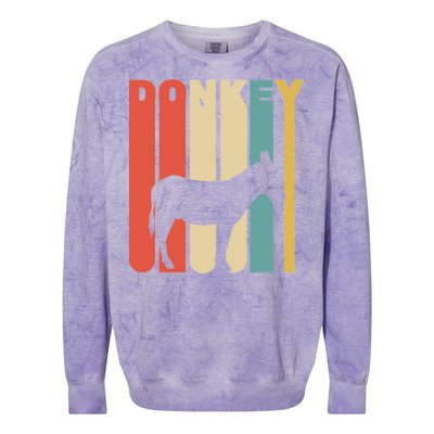 Retro Donkey Logo Colorblast Crewneck Sweatshirt