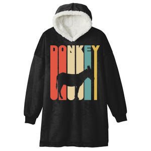 Retro Donkey Logo Hooded Wearable Blanket