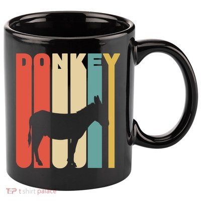 Retro Donkey Logo 11oz C Handle Ceramic Mug