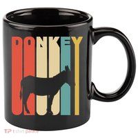 Retro Donkey Logo 11oz C Handle Ceramic Mug