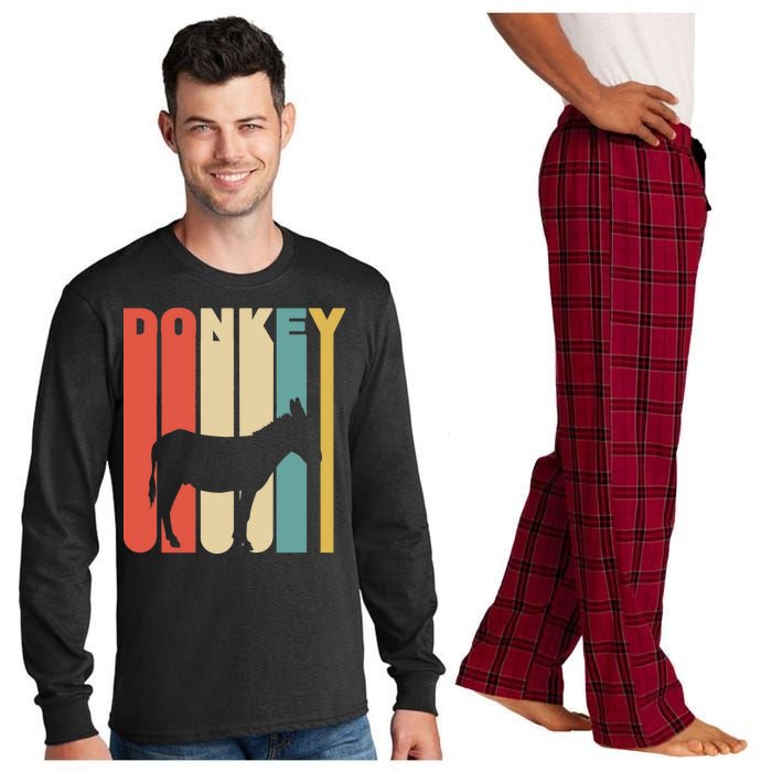 Retro Donkey Logo Long Sleeve Pajama Set