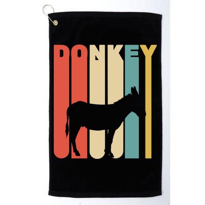 Retro Donkey Logo Golf Towel