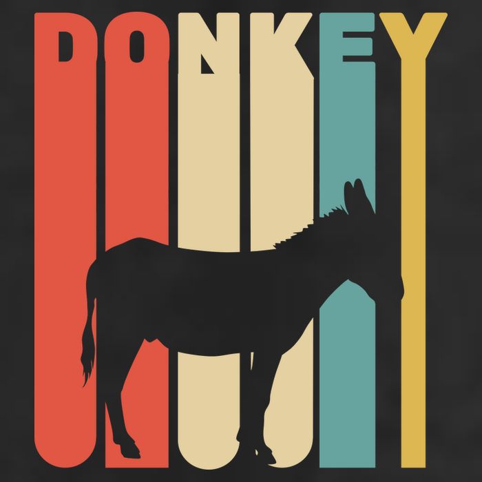 Retro Donkey Logo Golf Towel