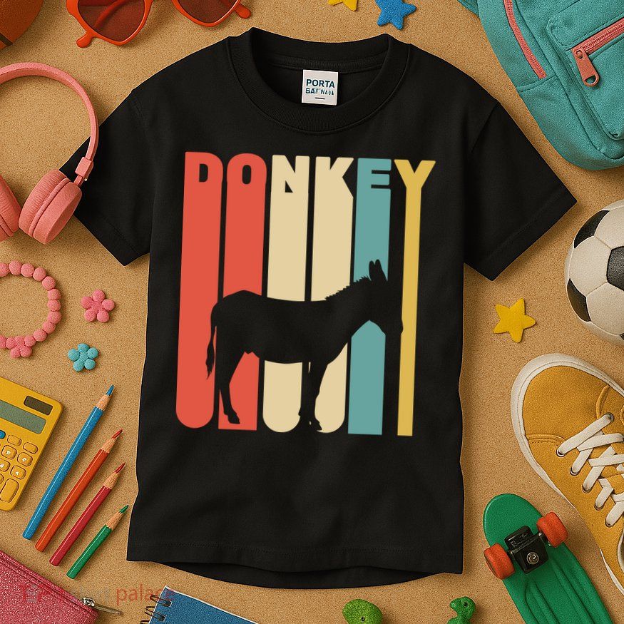 Retro Donkey Logo Kids T-Shirt