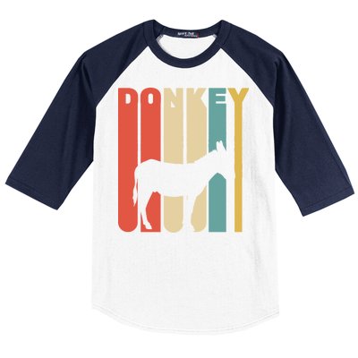 Retro Donkey Logo Baseball Sleeve Shirt