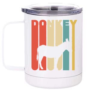 Retro Donkey Logo 12 oz Stainless Steel Tumbler Cup