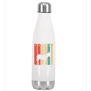 Retro Donkey Logo Stainless Steel Insulated Water Bottle