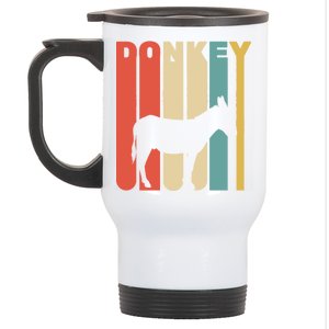 Retro Donkey Logo Stainless Steel Travel Mug