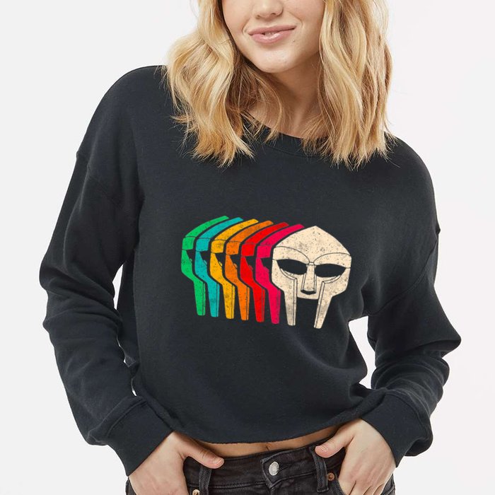 Retro Doom Cropped Pullover Crew