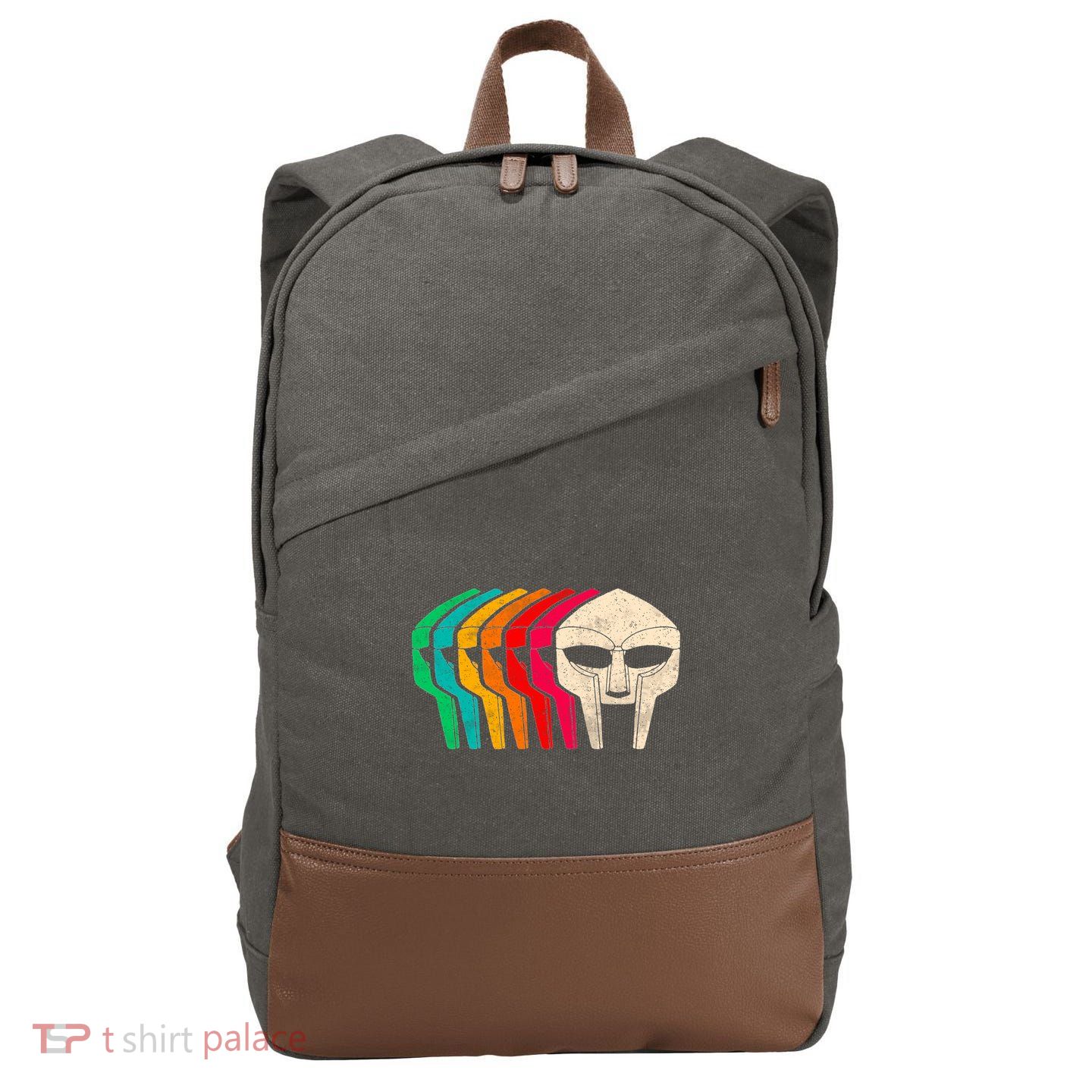 Retro Doom Cotton Canvas Backpack