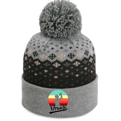 Retro Druncle Logo The Baniff Cuffed Pom Beanie