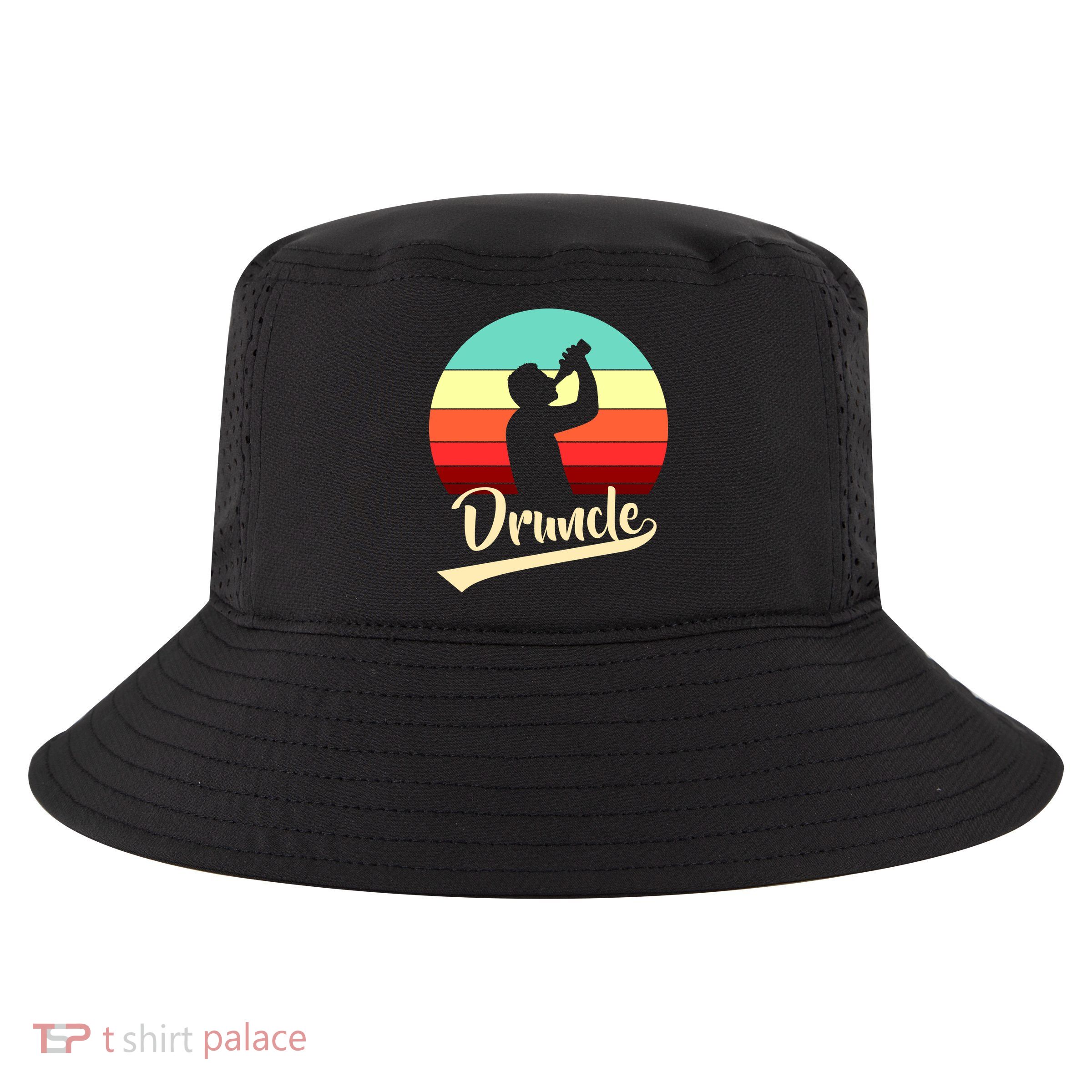 Retro Druncle Logo Cool Comfort Performance Bucket Hat