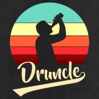 Retro Druncle Logo 7 Panel Mesh Trucker Snapback Hat