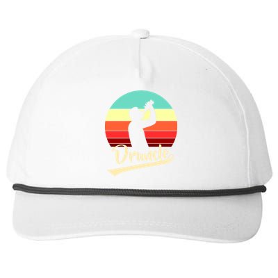 Retro Druncle Logo Snapback Five-Panel Rope Hat