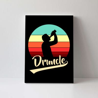 Retro Druncle Logo Canvas