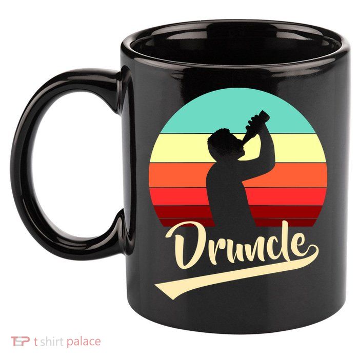 Retro Druncle Logo 11oz C Handle Ceramic Mug