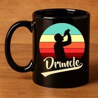 Retro Druncle Logo 11oz C Handle Ceramic Mug