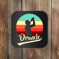 Retro Druncle Logo Coaster