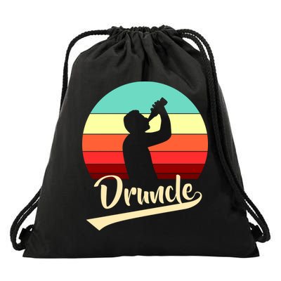 Retro Druncle Logo Drawstring Bag
