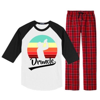 Retro Druncle Logo Raglan Sleeve Pajama Set