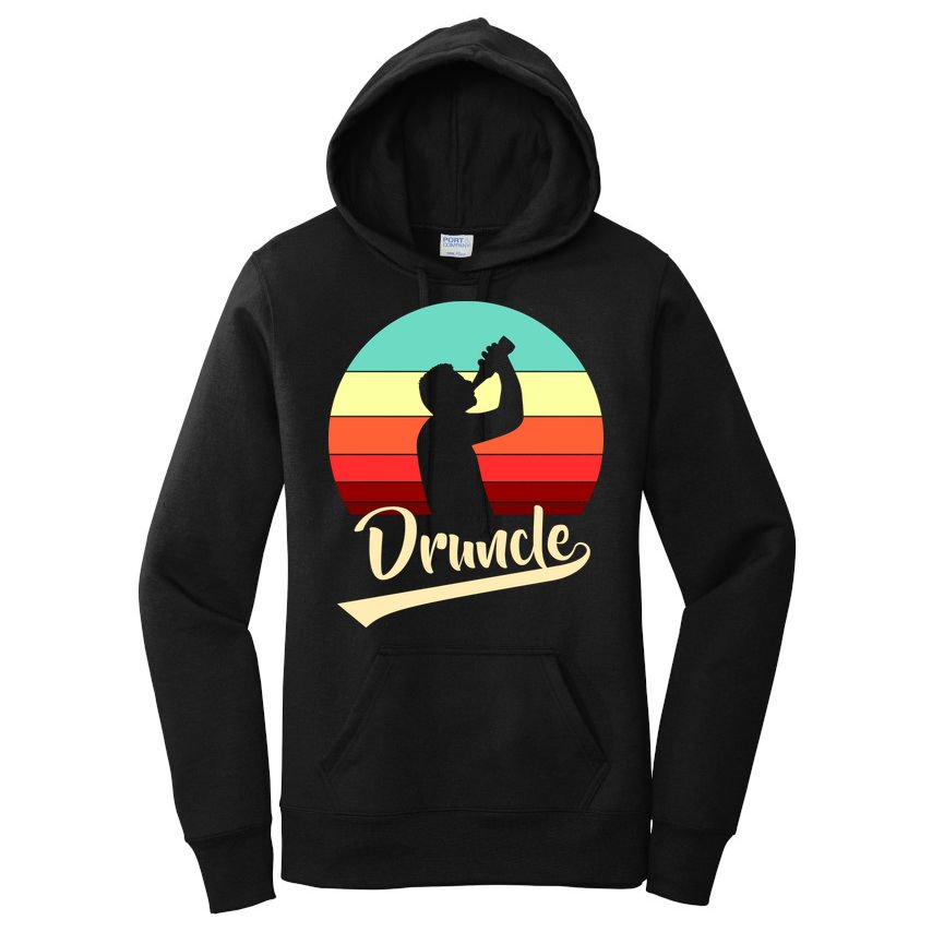Retro Druncle Logo Women's Pullover Hoodie