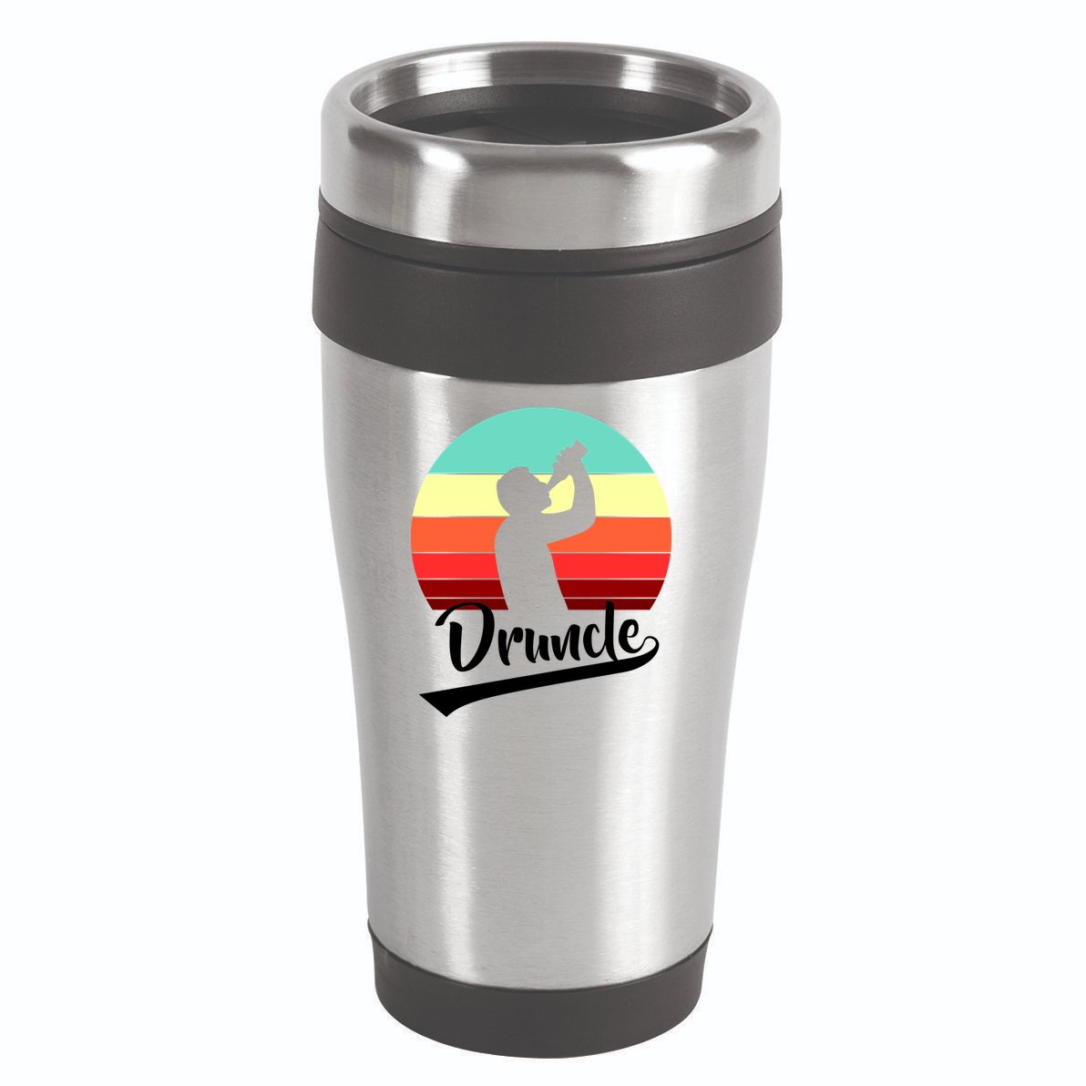 Retro Druncle Logo 16oz Travel Tumbler