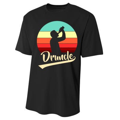 Retro Druncle Logo Performance Sprint T-Shirt