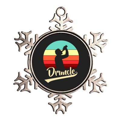 Retro Druncle Logo Metallic Star Ornament