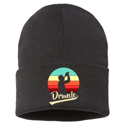 Retro Druncle Logo Sustainable Knit Beanie