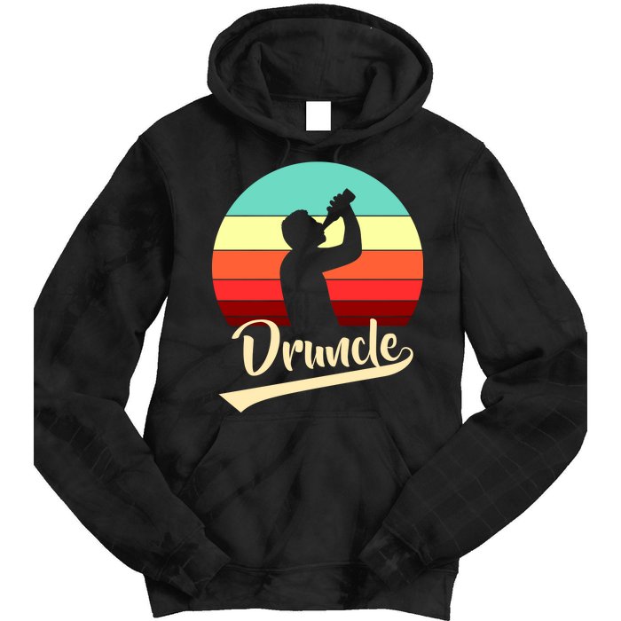 Retro Druncle Logo Tie Dye Hoodie