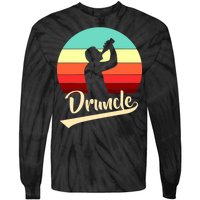 Retro Druncle Logo Tie-Dye Long Sleeve Shirt