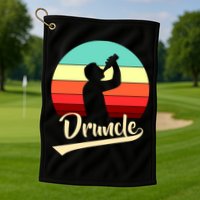 Retro Druncle Logo Golf Towel