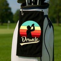 Retro Druncle Logo Golf Towel