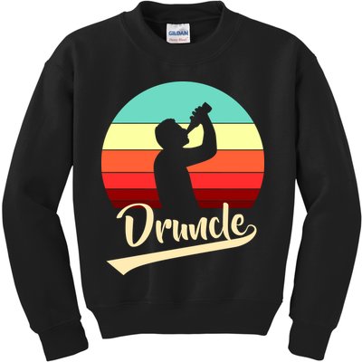 Retro Druncle Logo Kids Sweatshirt
