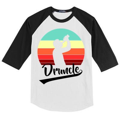 Retro Druncle Logo Kids Colorblock Raglan Jersey
