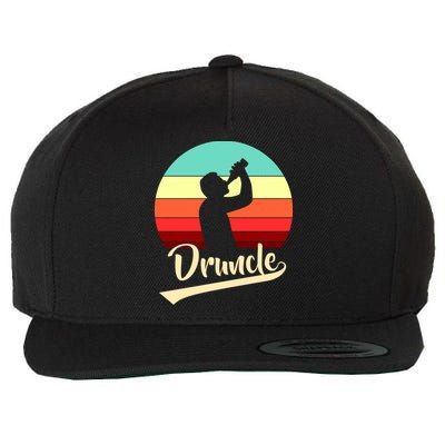 Retro Druncle Logo Wool Snapback Cap