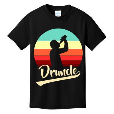 Retro Druncle Logo Kids T-Shirt