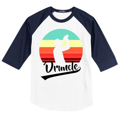 Retro Druncle Logo Baseball Sleeve Shirt