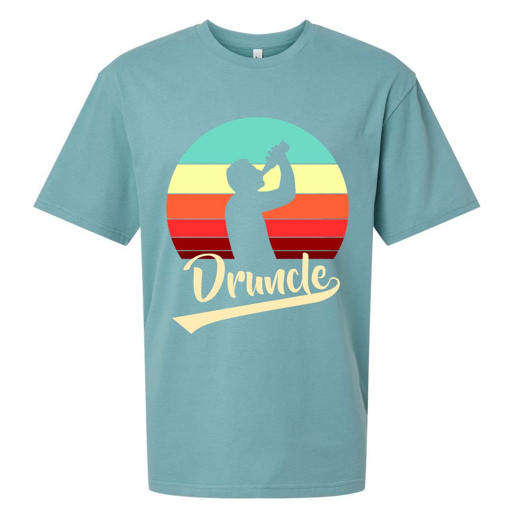 Retro Druncle Logo Sueded Cloud Jersey T-Shirt