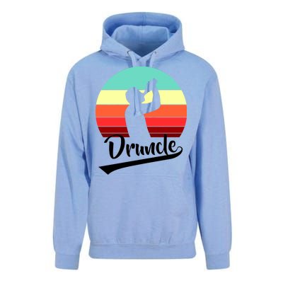 Retro Druncle Logo Unisex Surf Hoodie