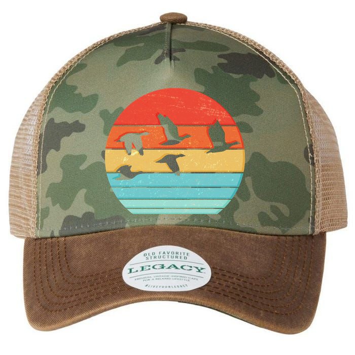 Retro Duck Hunting Sunset Legacy Tie Dye Trucker Hat
