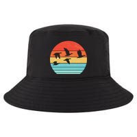 Retro Duck Hunting Sunset Cool Comfort Performance Bucket Hat