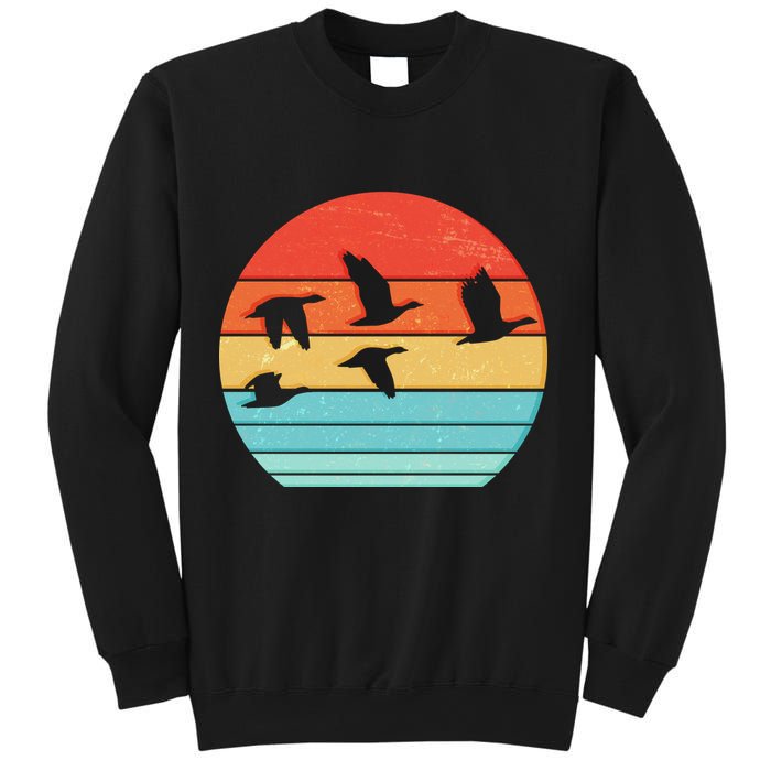 Retro Duck Hunting Sunset Sweatshirt
