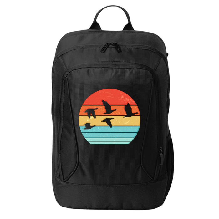 Retro Duck Hunting Sunset City Backpack