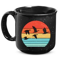 Retro Duck Hunting Sunset 15oz Campfire Ceramic Mug