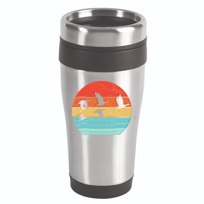 Retro Duck Hunting Sunset 16oz Travel Tumbler