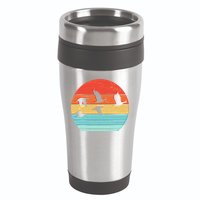 Retro Duck Hunting Sunset 16oz Travel Tumbler