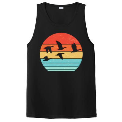 Retro Duck Hunting Sunset PosiCharge Competitor Tank