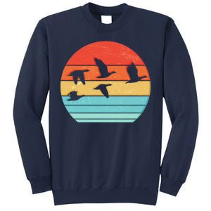 Retro Duck Hunting Sunset Sweatshirt