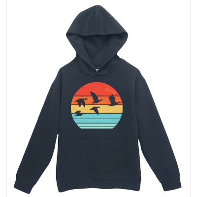 Retro Duck Hunting Sunset Urban Pullover Hoodie